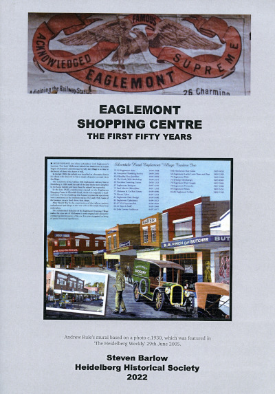 Eaglemont Shopping Centre - The First Fifty Years cover